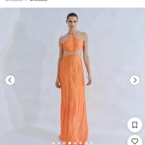 Baobab Collection Women's Orange Dress Large NWOT - Picture 9 of 10